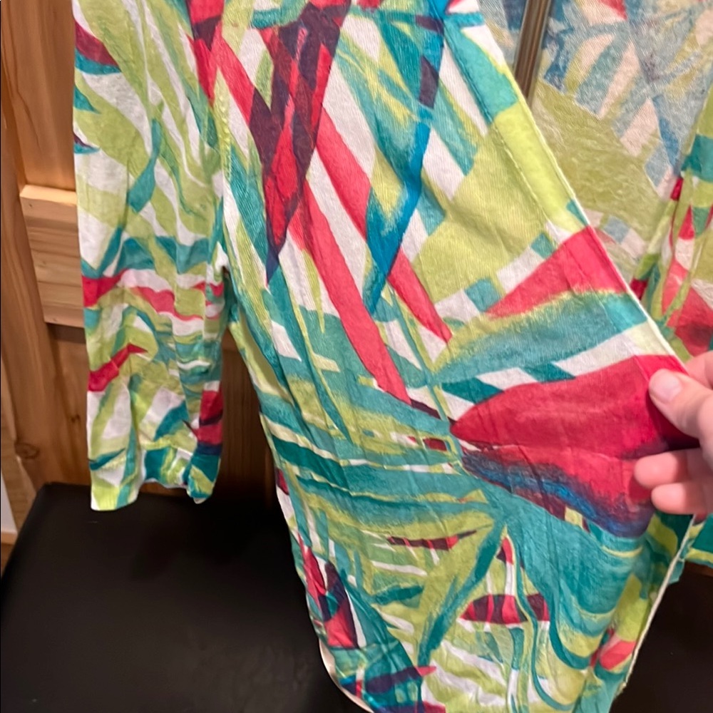 Chico's Multicolor Abstract Cardigan - Picture 4 of 10